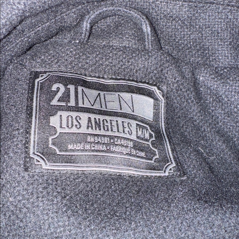 21 MEN LOS ANGELES Men's Black Jacket Size Medium - Picture 4 of 5